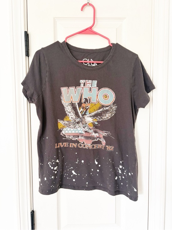 Chaser Tops - L • women's The Who Graphic Tee by chaser